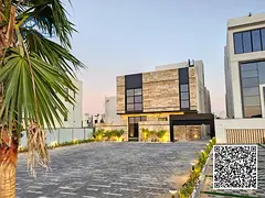 Luxury villa for sale in Ajman, Al Bahia. Super deluxe finishing. 🔥🔥 The villa boasts an excel