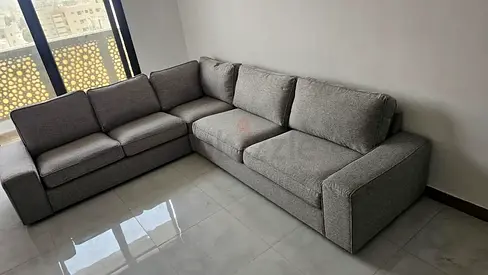 Kivik light Grey corner sofa
