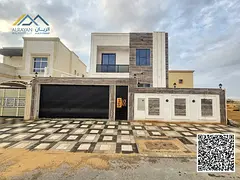 Luxury villa for sale in Ajman, Al Zahiyah, with a super deluxe finish. 🔥🔥 The villa is in an 