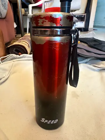 Durable Red Water Bottle for Active Lifestyles