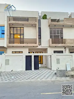 Luxury townhouse villa for sale in Ajman, Al Yasmin area. Super deluxe finishing. 🔥🔥 The villa