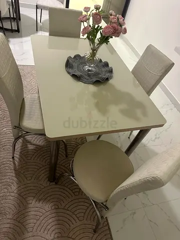 Stylish and Modern Dining Set with Elegant Chairs