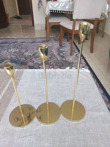 Gold Stainless Steel Candle Holders