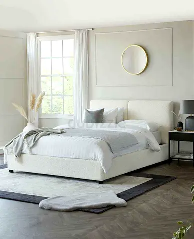 Decent and Cozy Fabric Bed Frames in Cat Fabrics Brand New with Storage