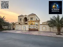 A spacious villa of 9000 sq ft in a prime location, including electricity, water, and air conditioni