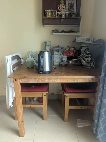 Wooden dinning table