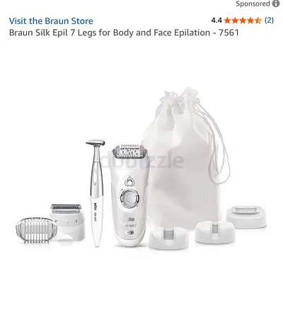 Braun Silk Epil 7 Legs for Body and Face Epilation - 7561