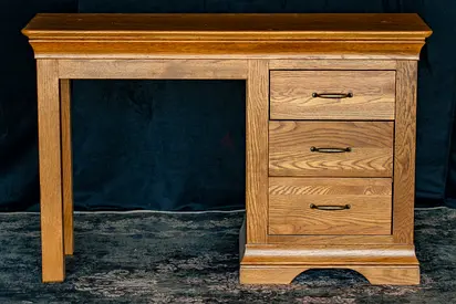 Solid Wooden Study / Office Desk with Storage Drawers