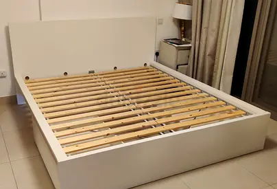 King size bed with mattress available in perfect condition