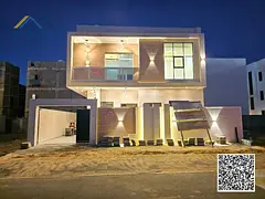 Luxury villa for sale in Ajman, Al Bahia. Super deluxe finishing. 🔥🔥 The villa is in an excell