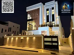 Classic villa, 6 master bedrooms, rooftop pool, in Al Alia - Ajman, in a prime location