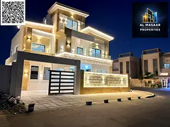 Luxury villa for sale in Ajman – Al Yasmin area | High-end finishes | Spacious area | Price: AED 2