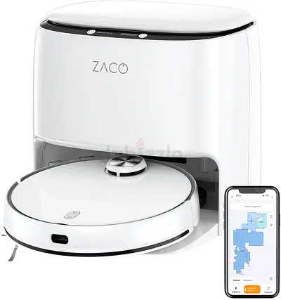 ZACO M1S Vacuum Mop Robot with Washing Station, Self-Cleaning, Laser Navigation