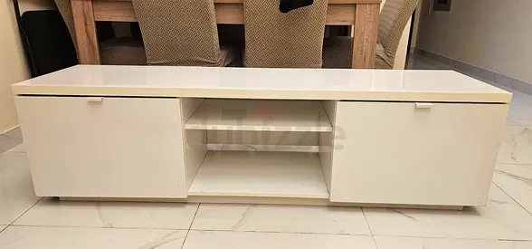 Ikea White TV unit with storage