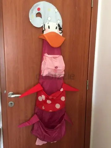Wall hanging pocket storage duck children furniture