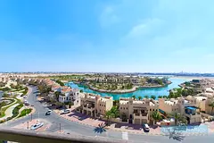 High Floor Furnished Studio for Rent - Lagoon View - Al Hamra Village