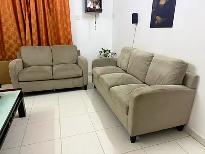 Comfortable Beige Sofa Set