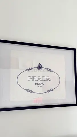 Prada wall frame