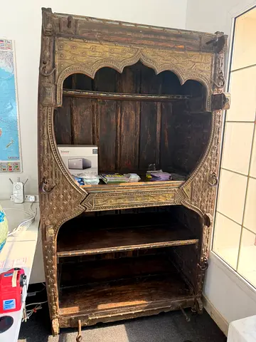Antique Carved Wooden Wardrobe