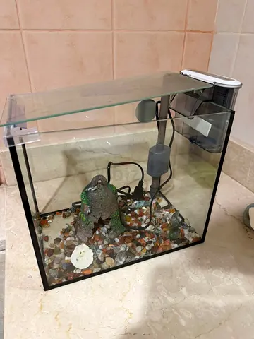 Aquarium set with filter