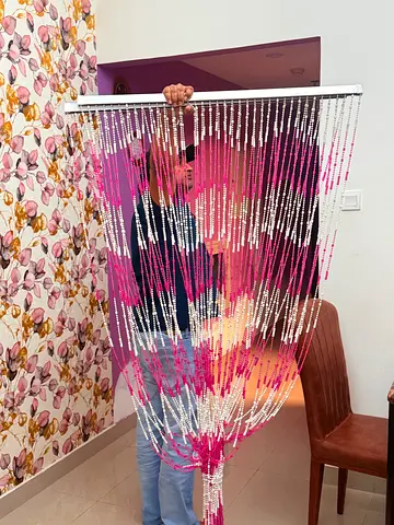 2x PCS Elegant Beaded Curtain for Stylish Home Decor