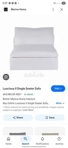 Modular feather 🪶 filled modular sofa marina home