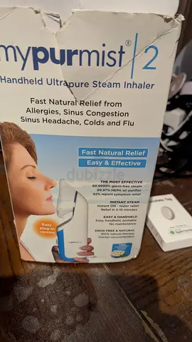 MyPurMist 2 Handheld Ultrature Steam Inhaler for Allergies and Sinus Relief