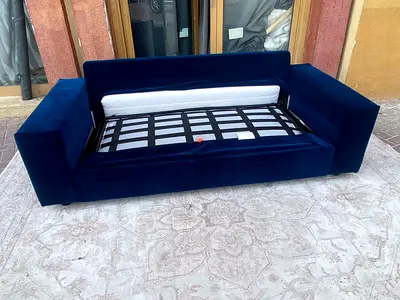 Two seater vimle sofa bed and mattress