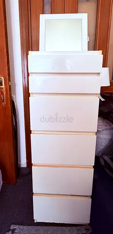Elegant Tall Mirror Cabinet with Storage