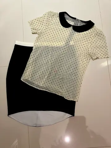 Zara top and skirt
