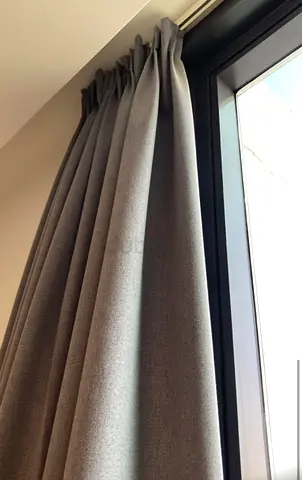 Heavy duty made to measure grey blackout curtains