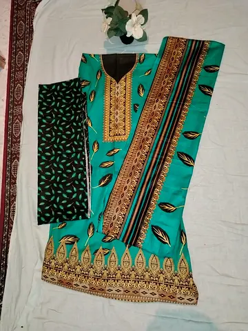 Elegant ladies suit (cotton) (unstiched)