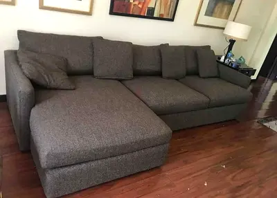 Cratebarrel lounge deep L shape sofa