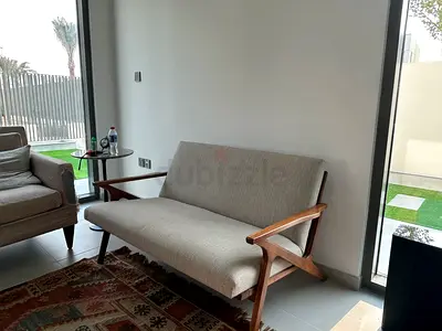Crate and Barrel Cavett Wooden Frame Sofa for Sale