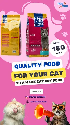 Quality Cat Dry Food - Vita Maxx 20kg