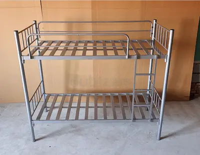 Sturdy Metal Bunk Bed with Ladder