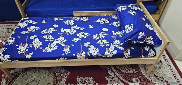 IKEA Kids Wooden Bed (75X165cm)