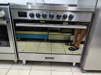 Bompani latest model full electric ceramic 5 hobs stove oven fan cooking range 90x60 digital touch t