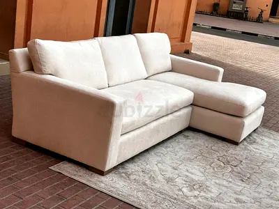 Axis bench Cratebarrel L shape sofa