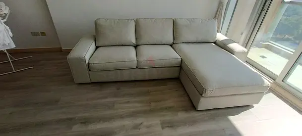 Ikea kivik beige L shape sofa