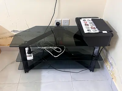 Tv stand multi purpose table Glass