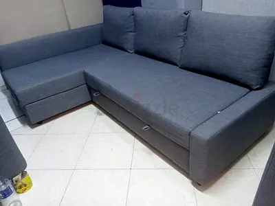 Comfortable Grey Sectional Sofa bed with Storage