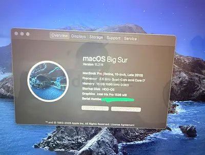 Apple MacBook Pro 15.4-inch with 16GB RAM and 1TB Flash Storage