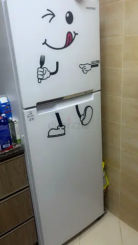 Fun and Functional Samsung Refrigerator with Vibrant Design
