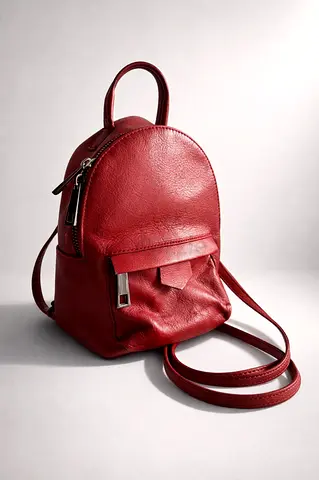 Leather backpack