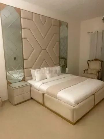 Elegant King Size Bed with Nightstands