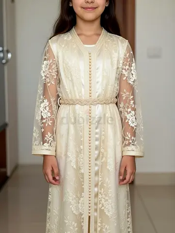 Elegant Childrens Moroccan Dress