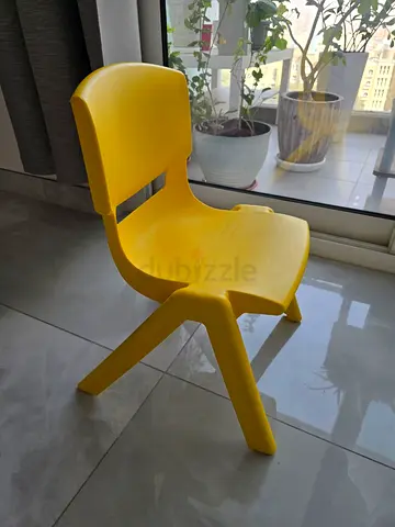Ikea yellow chair for a kid