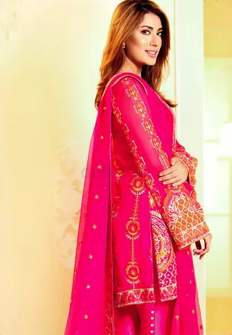 NOMI ANSARI CHIFFON ORIGINAL DRESSES UNSTITCHED