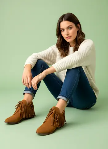 Zara boots with fringes